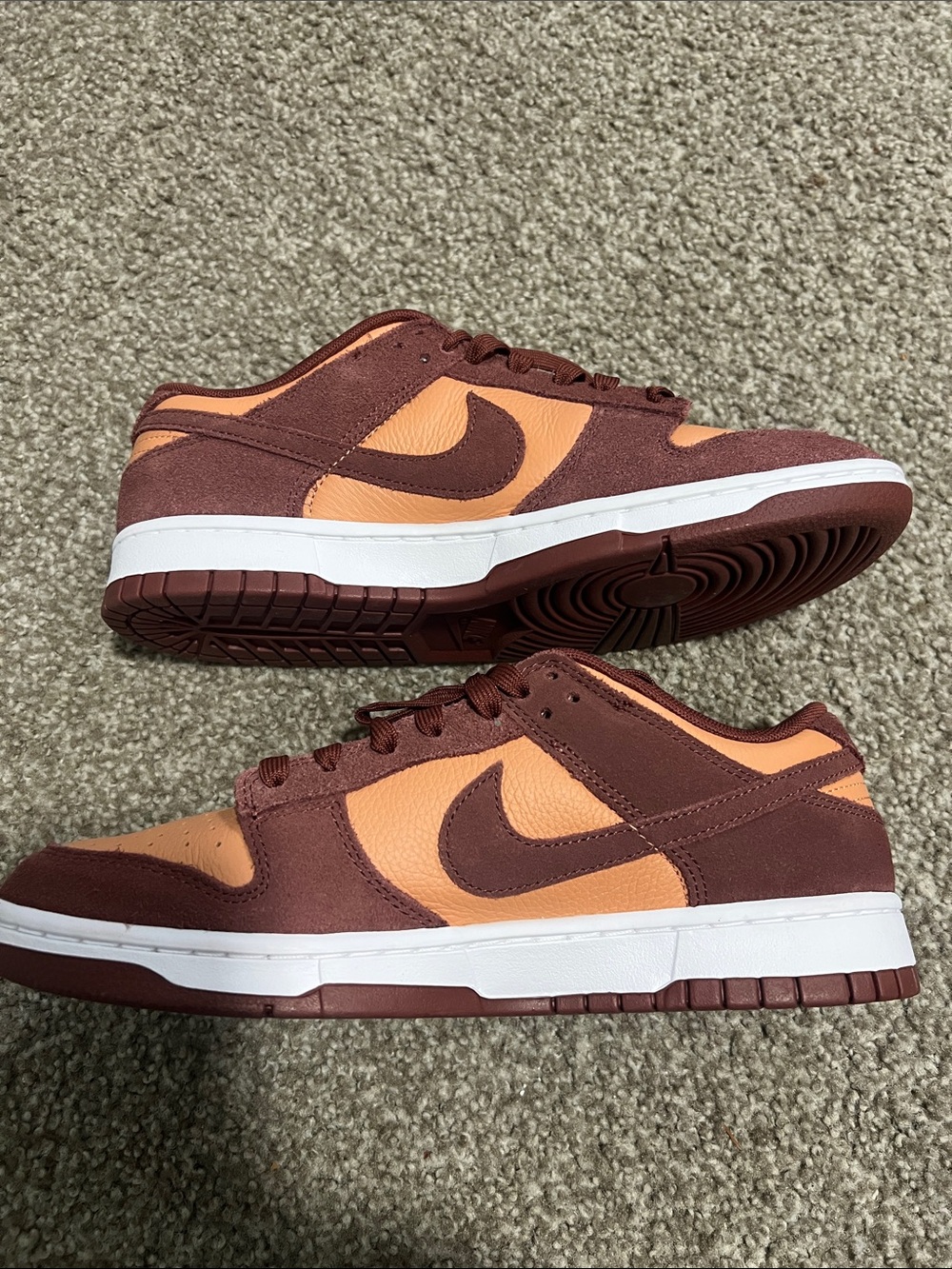 Nike Men’s Low-Top Sneakers in Brown and Orange